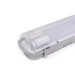 Noxion LED Waterdichte Montagebalk Behuizing Poseidon V2.0 incl. 2x Noxion LED Buis T8 Standard Output 19W 2x2300lm - 830 Warm Wit | 150cm