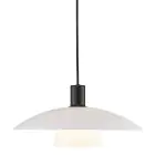 Nordlux Verona Pendelarmatuur Glas Zwart | Geschikt voor 1x E27
